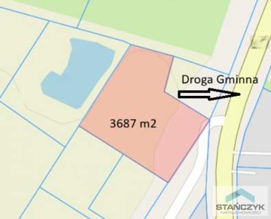 Duża Działka 3687 m2   Blisko Morze