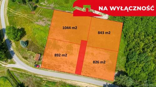 Działka budowlana 9 arów   Pogórska Wola