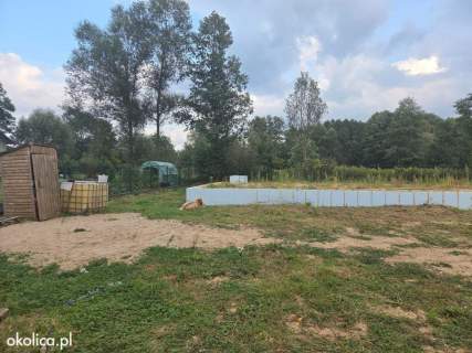 Działka budowlana 1200 m z fundamentami