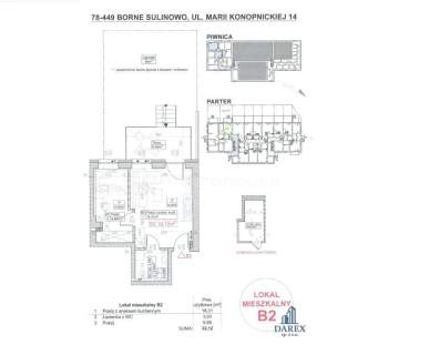 Mieszkanie na sprzedaż, 32,12 m2, Borne Sulinowo