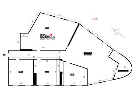 lokal biurowy w biurowcu 155 m2 Prądnik Biały