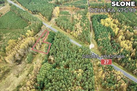 Na sprzedaż działka przy drodze nr 27 z MPZG 