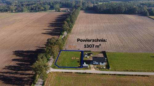 Działka budowlana na sprzedaż, 1307 m2, Tymianka