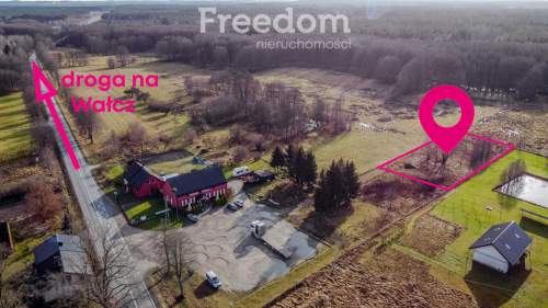 Działka przy lesie, rzece i dzikiej przyrodzie