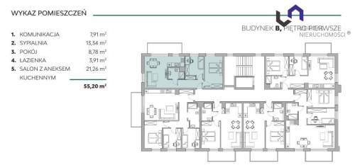 Mieszkanie na sprzedaż, 55,05 m2, Bielsko-Biała