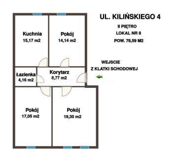 Nowa Starówka mieszkanie na 2 piętrze-78,59 m2