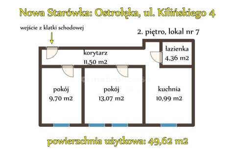 Nowa Starówka mieszkanie na 2. piętrze
