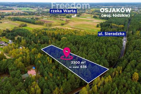 Działka budowlana w lesie 3300 m