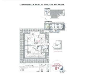 Mieszkanie na sprzedaż, 84,89 m2, Borne Sulinowo