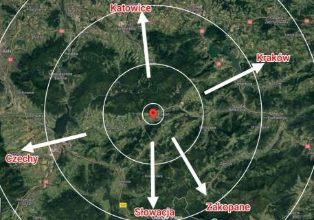Działka budowlana 11a, widokowa, przy drodze asfaltowej
