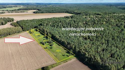 Dargikowo - działka pod lasem - 45 km od morza - n