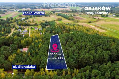 Działka budowlana w lesie 3300 m