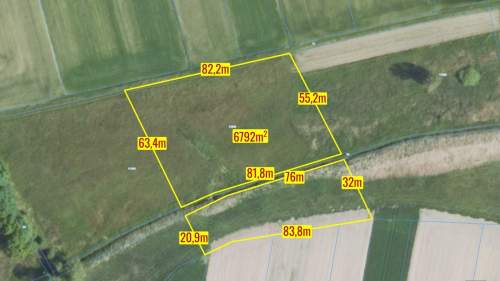 Działka rolna Sieraków Śląski 6792m2