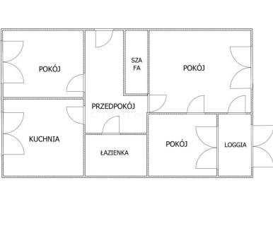 Trzy pokoje na parterze na Osiedlu Chopina