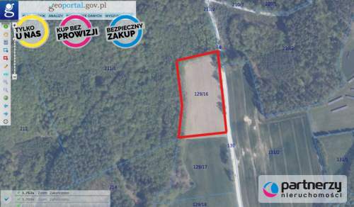 Działka Warcz, powiat gdański 11 070 m