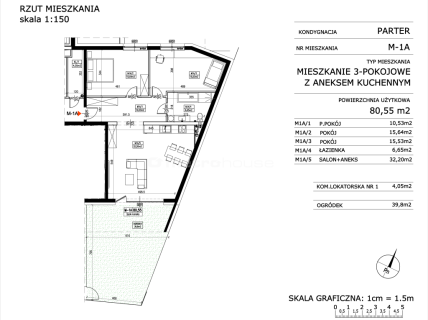 Nowoczesne 3 pokojowe z ogródkiem w centrum
