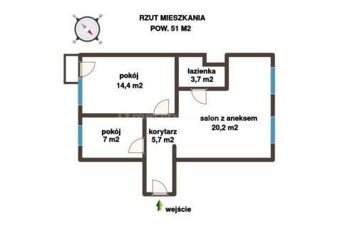 Mieszkanie 51 m 11. piętro z pięknym widokiem