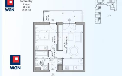 Mieszkanie na sprzedaż, 39,99 m2, Lublin
