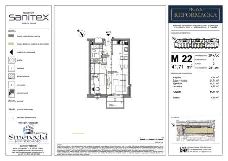 Nowa Reformacka mieszkanie 2-pok. M22 M27