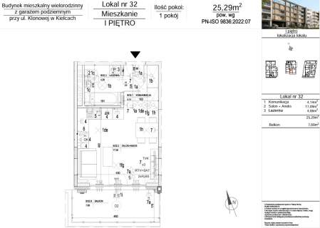 NOWE Mieszkanie 25,29 m2 ul. Klonowa