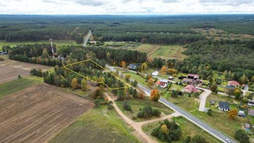 Działka inwestycyjna przy drodze DK-21.