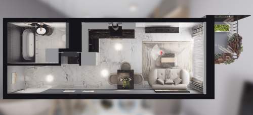Nowe mieszkanie CENTRUM 26,12 m2