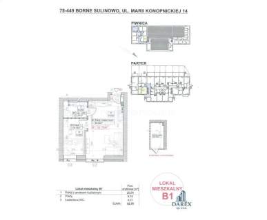 Mieszkanie na sprzedaż, 32,75 m2, Borne Sulinowo