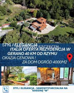 Dom z ogrodem w Gerano, 40 km od Rzym, sprzedaż.
