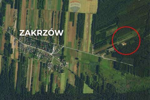 Działka budowlana 977 m , las i cisza Zakrzów
