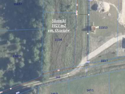 działka budowlana/MPZP/1021 m2/Skotniki/Łódź 40 km