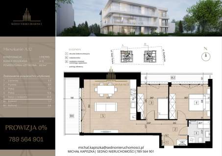 Mieszkanie na sprzedaż, 60,1 m2, Bydgoszcz