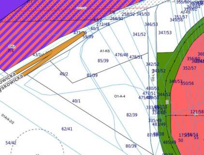 Działka inwestycyjna 0,59 ha przy A4   węzeł Łany