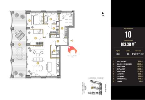 Apartament PRESTIGE Nowy Port Z widokiem na rzekę