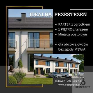 Mieszkanie 3 pokojowe z ogrodem /Widzino/Słupsk
