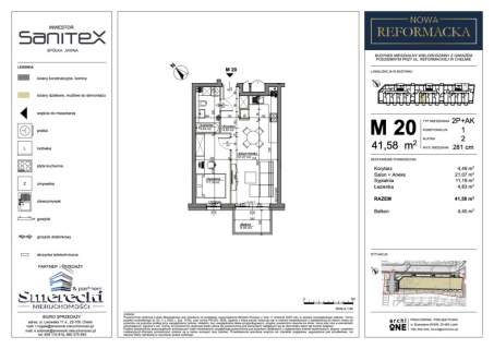 Nowa Reformacka mieszkanie 2-pok M20 M35 M40 M45
