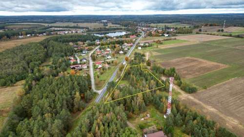 Działka inwestycyjna przy drodze DK-21.