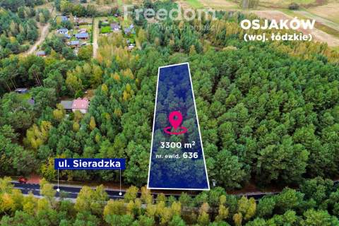 Działka budowlana w lesie 3300 m
