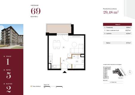 Nowe mieszkanie CENTRUM 29,48 m2