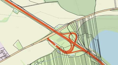 Działka inwestycyjna 0,59 ha przy A4   węzeł Łany
