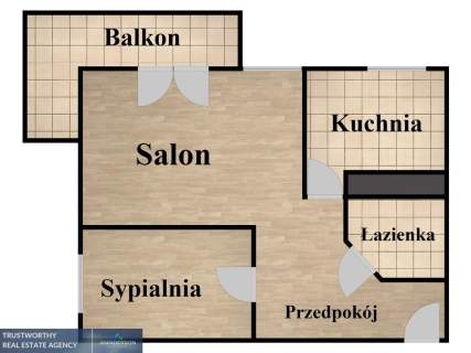 2-pokoje do wejścia. Garaż i 10 mkw. balkonu