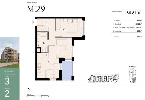 Nowe mieszkanie 29.83 m2