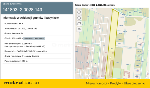 Wilcza Góra 1,96 ha hala dom teren UM