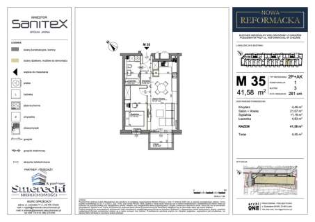 Nowa Reformacka mieszkanie 2-pok M20 M35 M40 M45
