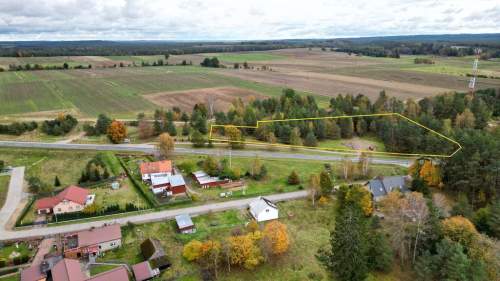 Działka inwestycyjna przy drodze DK-21.