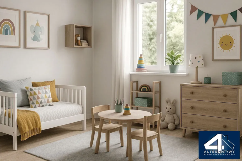Teligi - 3 pokoje z loggią, 54,6 m2, parter