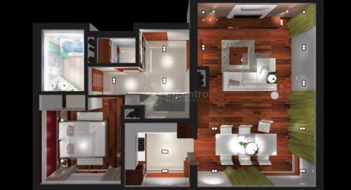 Przestronny apartament z tarasem. Czerwone Maki.