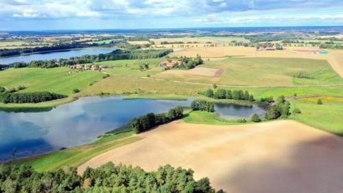 Działka bud. 2,1 ha z linią brzegową jeziora Mamry