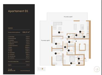 Apartament, 4 pokoje, ul. Emaus, Wola Justowska
