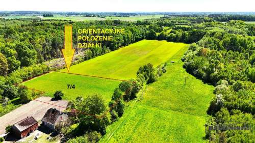 Żeleźno - duża działka pod lasem - sprzedaż na ra