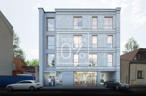 Centrum - działka z projektem budynku usługowego